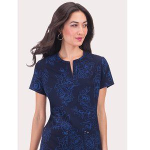 koi Medical Scrub Sapphire Dora Print Top 262 SM